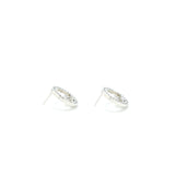 Chanel Round Crystal CC Earrings