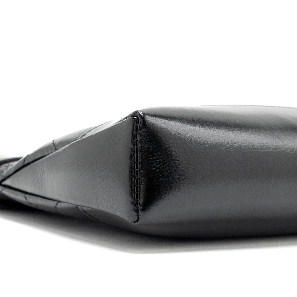 Chanel 24c mini 31 clutch with chain shiny calfskin black L (microchip)