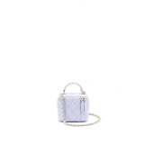 Chanel 21K Mini Top Handle Vanity With Chain Light Purple L