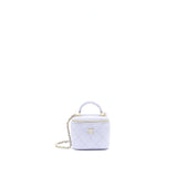 Chanel 21K Mini Top Handle Vanity With Chain Light Purple L