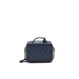 Chanel VANITY CASE IN SMALL NAVY