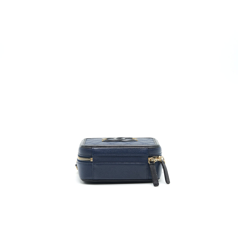 Chanel VANITY CASE IN SMALL NAVY