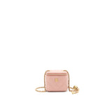 Chanel 21B Pearl Crush Mini Vanity with Chain in Dark Pink