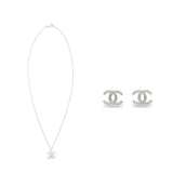 Chanel CC Logo Necklace/Earrings (Sell In A Set)