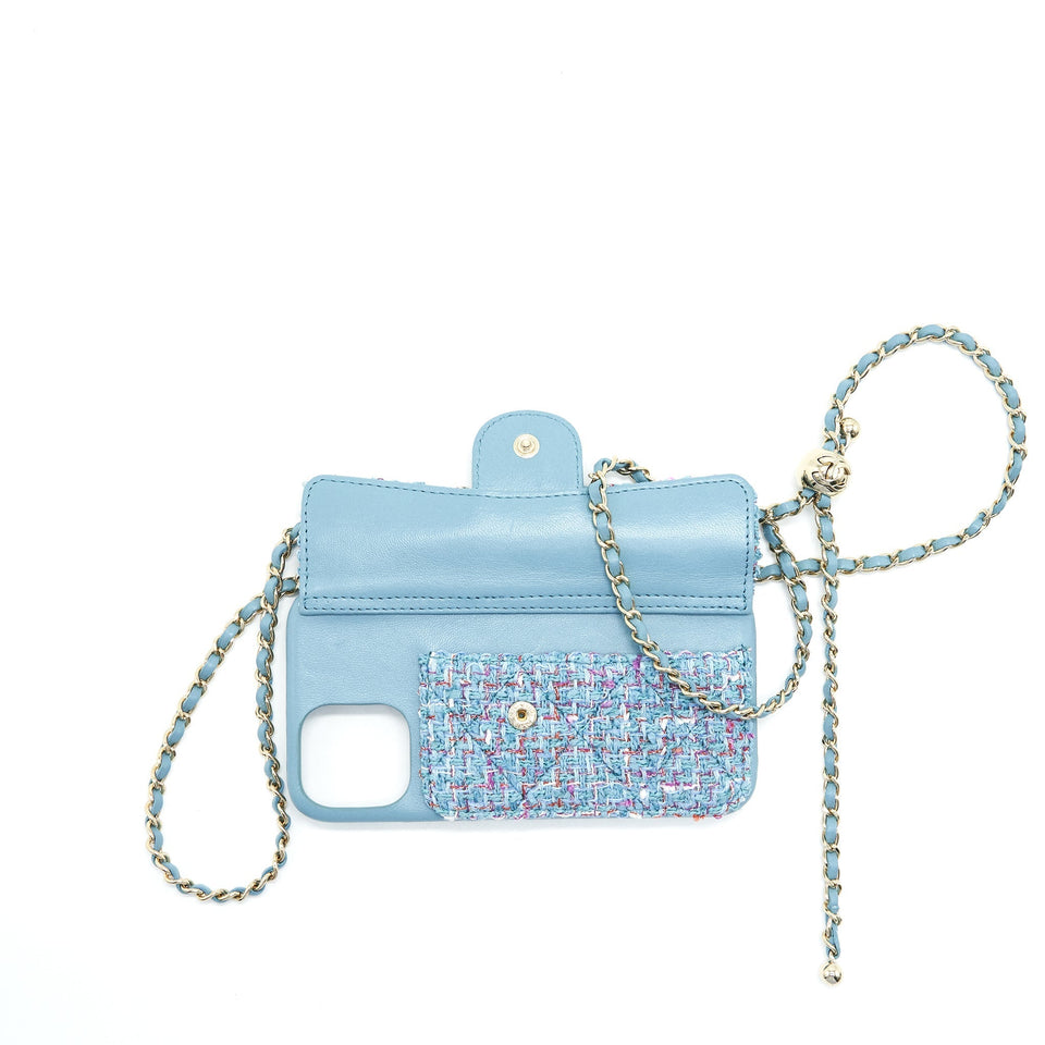 Chanel Pearl Crush phone case with Chain for iPhone 12 pro