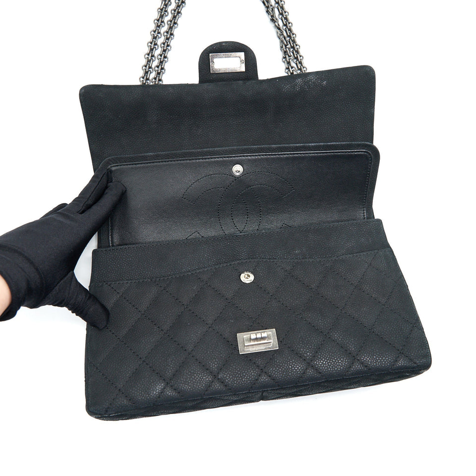 Chanel 2.55 226 REISSUE BAG IN CAVIAR BLACK