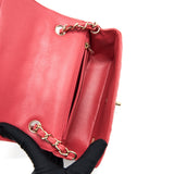 Chanel Mini Rectangular Flap Bag Caviar Coral Pink