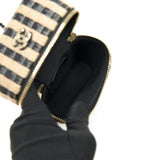 Chanel VANITY PHONE HOLDER WITH CHAIN BLACK & BEIGE