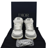 Christian Dior B27 Mid Top Oblique Galaxy Perforated Sneakers Grey