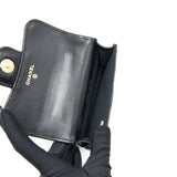 Chanel 21K Flap Coin Purse With Chain Black L