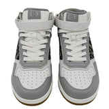 Christian Dior B27 Mid Top Oblique Galaxy Perforated Sneakers Grey