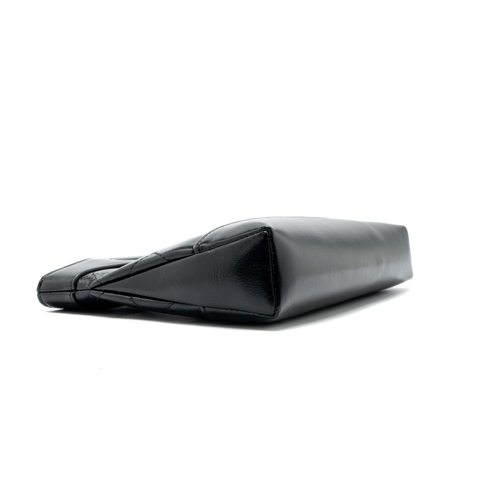 Chanel 24c Mini 31 Clutch With Chain Shiny Calfskin  Black L(Microchip)