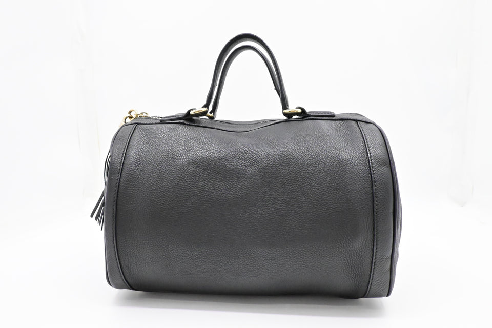 Gucci Soho Boston Bag in Black Leather