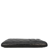 Chanel Cambon Ligne Wallet On Chain Quilted Leather Clutch Crossbody Bag Black