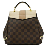 Louis Vuitton Clapton Damier Ebene Backpack Bag Creme Beige