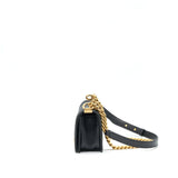 Chanel Small Boy Bag Caviar Black brushed  Year 2021 (microchip serial）