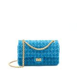 Chanel Tweed 2.55 Small Reissue Flap Bag Blue Brushed