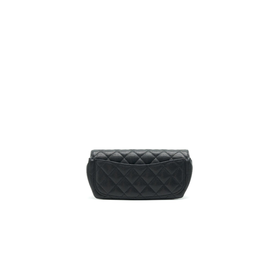 Chanel Glasses Case With Classic Chain Black L