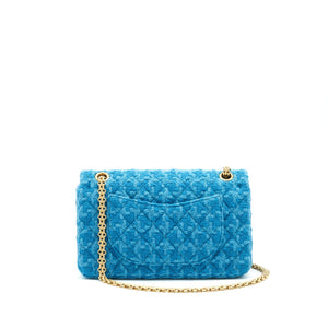 Chanel Tweed 2.55 Small Reissue Flap Bag Blue Brushed