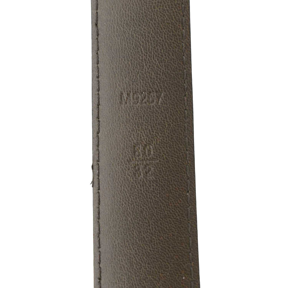Louis Vuitton  LV Initiales Damier Ebene Belt Brown