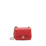 Chanel Mini Square Flap Bag Red L