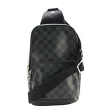 Louis Vuitton Avenue Sling Damier Graphite Backpack Bag Black