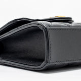 Chanel 22B Top Handle Mini Flap Clutch Lambskin black  (Microchip)