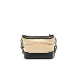 Chanel Small Gabrielle Hobo Bag Beige/Black