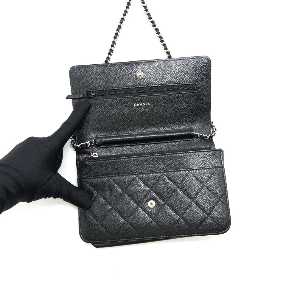 Chanel Wallet On Chain Caviar