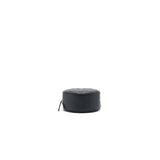 Chanel Round Clutch with Chain Black Brushed