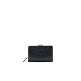 Chanel Quilted CC Bifold Caviar Wallet Black