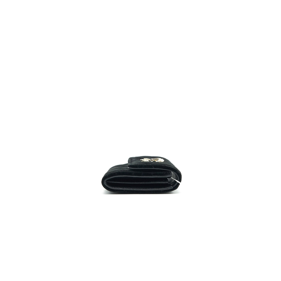 Chanel 21A velvet CC Crystal Logo  Holder