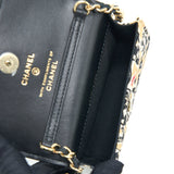 Chanel Mini Clutch with Chain Fabric Multicoloured L (Microchip)