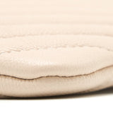 Chanel Clutch Chevron Caviar Beige