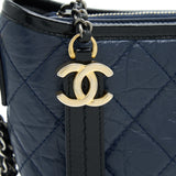 Chanel Small Gabrielle Hobo Bag Black/ Navy