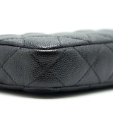 Chanel Double Zip Wallet on Chain Caviar Black L