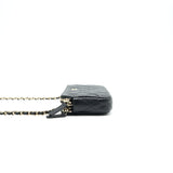 Chanel Double Zip Wallet on Chain Caviar Black L