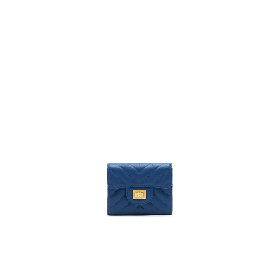 Chanel Chevron 2.55 reissue  Holder Blue