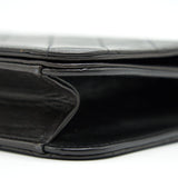 Chanel Vintage Lambskin Flap Bag with Chain Black 24K