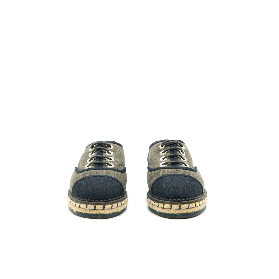 Chanel Size 36 Lace Up Shoes Fabric