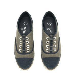 Chanel Size 36 Lace Up Shoes Fabric