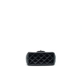 Chanel MINI SQUARE FLAP BAG QUILTED PATENT LEATHER BLACK