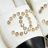 Chanel White & Black Espadrilles Size35