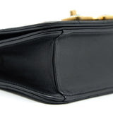 Chanel Small Flap Bag with Calfskin, Pearl , Resin Black