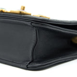 Chanel Small Flap Bag with Calfskin, Pearl , Resin Black
