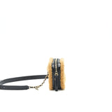 Chanel CC Mania Waist Bag Shearling and Shiny Crumpled Sheepskin Small