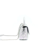 Chanel 21K Small Coco Handle 24cm Caviar Iridescent Lilac Rainbow Hardware