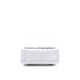 Chanel 21K Small Coco Handle 24cm Caviar Iridescent Lilac Rainbow Hardware