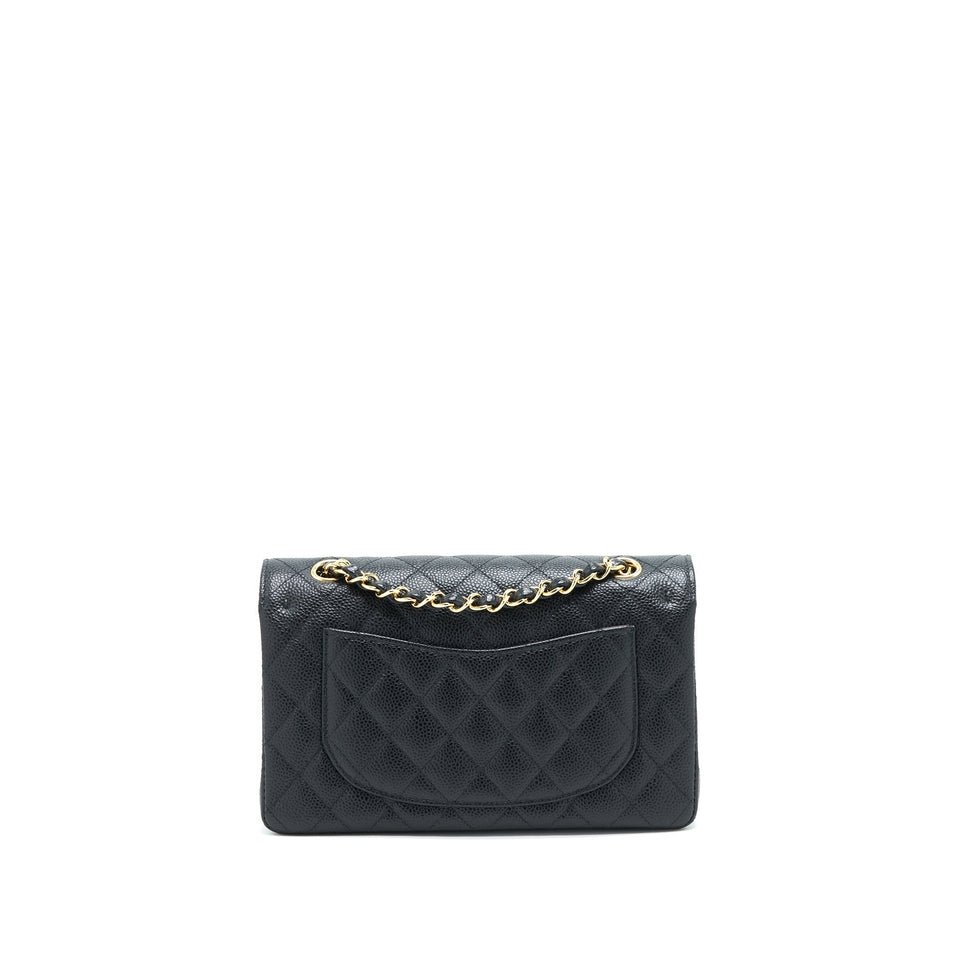 Chanel Small Classic Double Flap Caviar Black