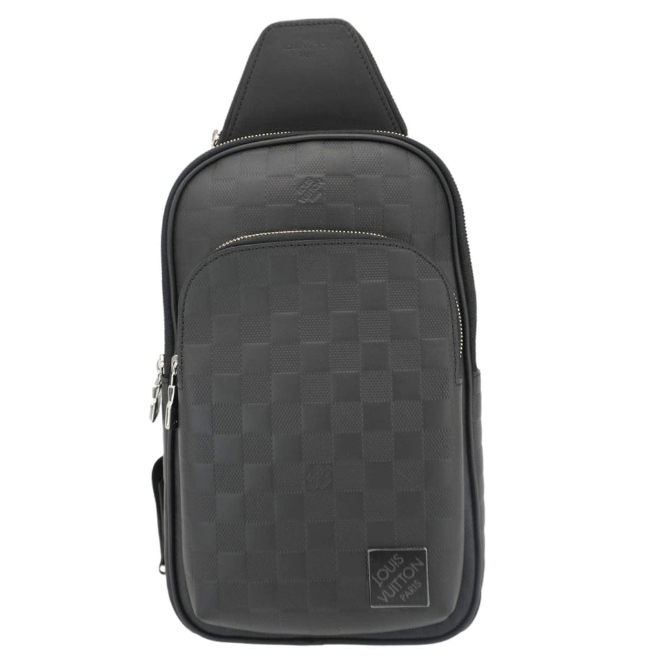 Louis Vuitton Avenue Sling Damier Infini Leather Backpack Bag Black